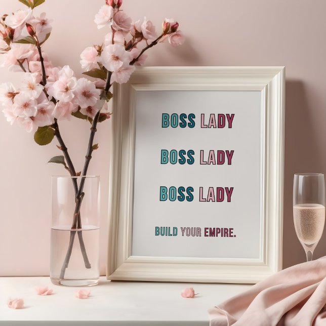 Póster Vibrant Boss Lady Poster | Empowerment Office Art (Subido por el creador)