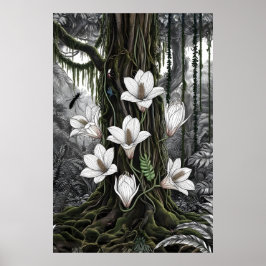 Póster Vibrant Chromatic Lily - Fine Art Botanical