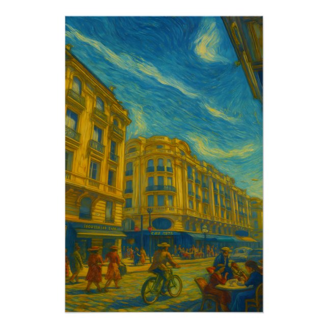 Póster Vibrant City Views (Anverso)