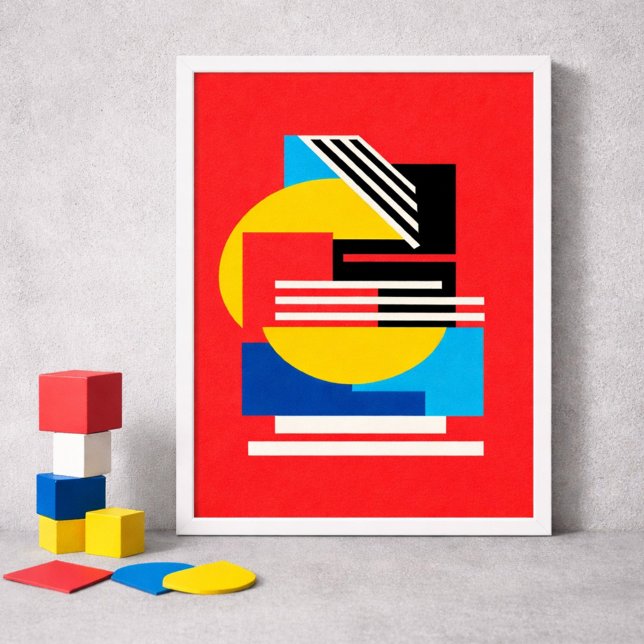 Póster Vibrant Geometric Design in Minimalist Shapes (Subido por el creador)