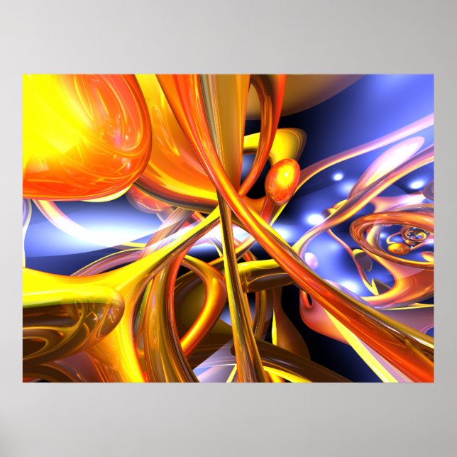 Póster Vibrant Love Abstract Poster (Frente)
