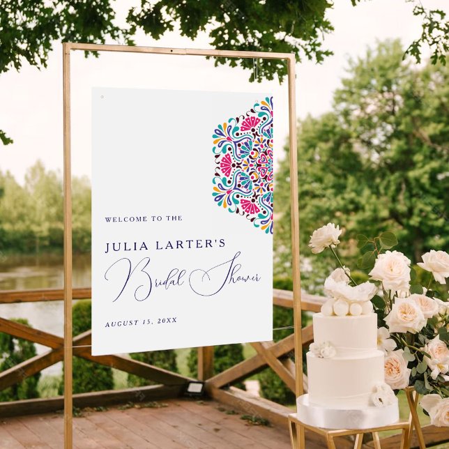 Póster Vibrant Mexican Fiesta Style Rainbow Bridal Shower (Subido por el creador)