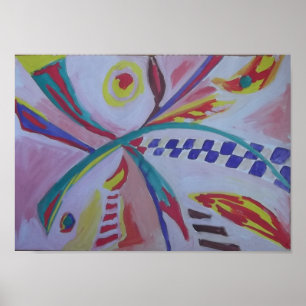 Póster Vibrant Resumen Poster francés de Raphael С anossa