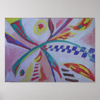 Póster Vibrant Resumen Poster francés de Raphael С anossa