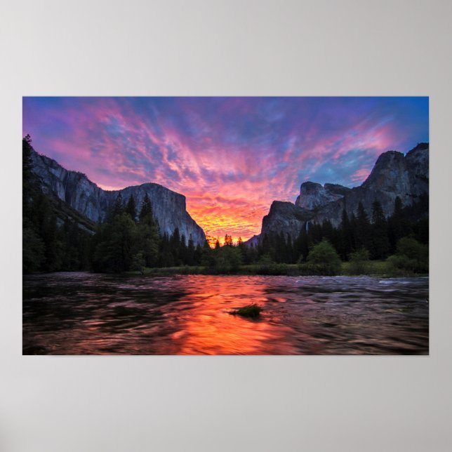 Póster Vibrant Sky | Yosemite Valley (Frente)
