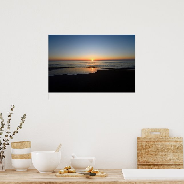 Póster Vibrante amanecer sobre el océano (Cocina)