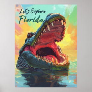 Póster Vibrante aventura ligadora en Florida