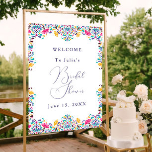 Póster Vibrante Boda de Arcoíris al Estilo Fiesta Mexican