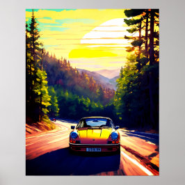 Póster Vibrante diseño escénico Poster moderno