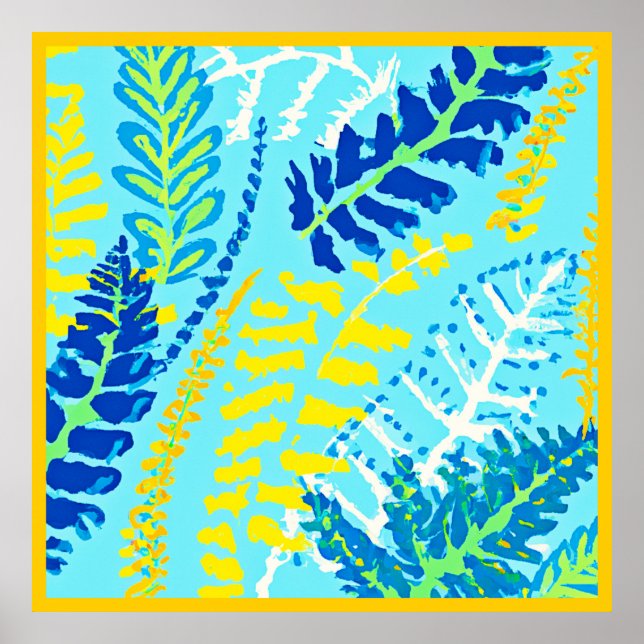 Póster Vibrante Diseño Floral (Frente)