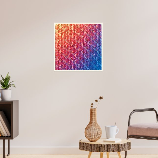 Póster Vibrante Esparkle de mosaico emocional (Salón 3)