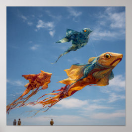 Póster Vibrante Festival de Cometas Sky - Enjambre de col