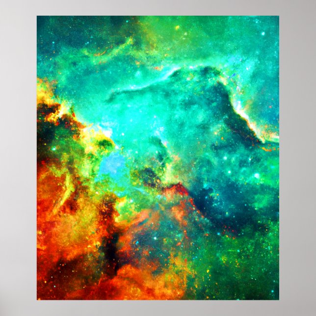 Póster Vibrante Galaxy Canvas Art (Frente)