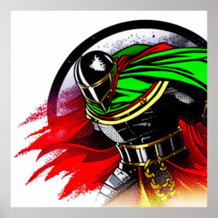 Póster Vibrante Knight T-Shirt Cojín decorativo Vidrio