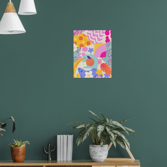 Póster Vibrante Maxi Patchwork (Salón 1)