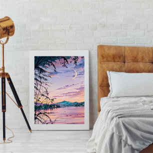 Póster Vibrante Paisaje de Sueño