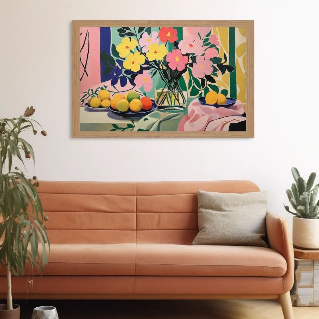Póster Vibrante pintura de flores inspirada por Matisse (Subido por el creador)