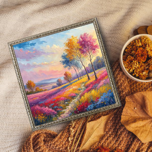 Póster "Vibrante prado de primavera"