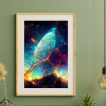 Vibrante tela inspirada en la galaxia