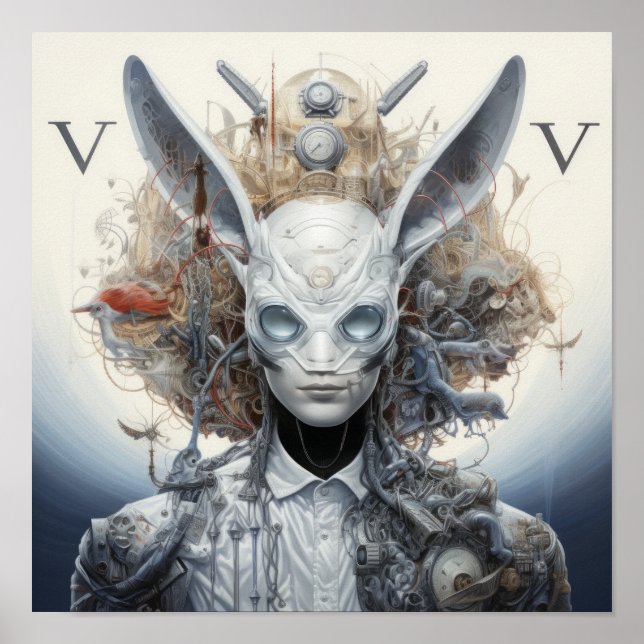 Póster Vibrante y cautivador Poster del motor V8 - Perfec (Frente)