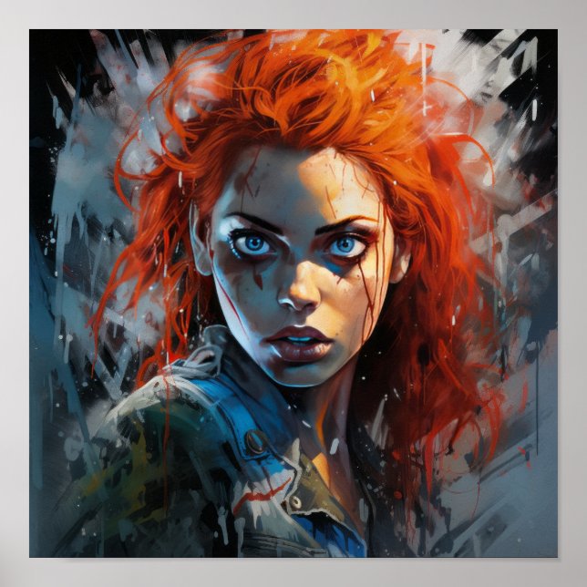 Póster Vibrantes y dinámicas historietas de arte: Celebra (Frente)