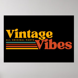 PÓSTER VIBRAZONES VINTAGE TODAS LAS PIEZAS ORIGINALES