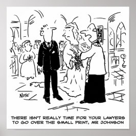 Póster Vicar, Boda del Servicio de la Iglesia, dice no a 