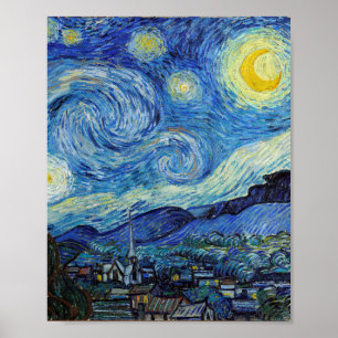Póster Vicent Van Gogh Starry Night Vintage Bella Artes