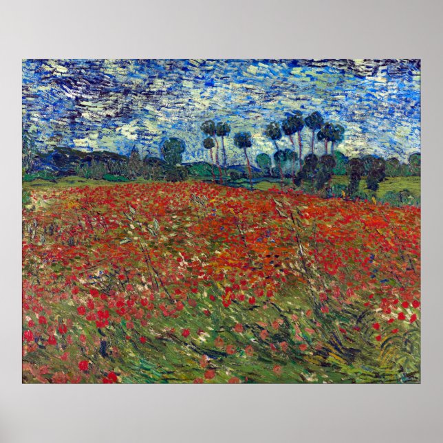 Póster Vicente van Gogh Campo de Coppies (Frente)