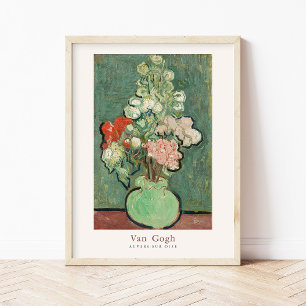 Póster Vicente van Gogh Vase de Flores Art Print Vintage