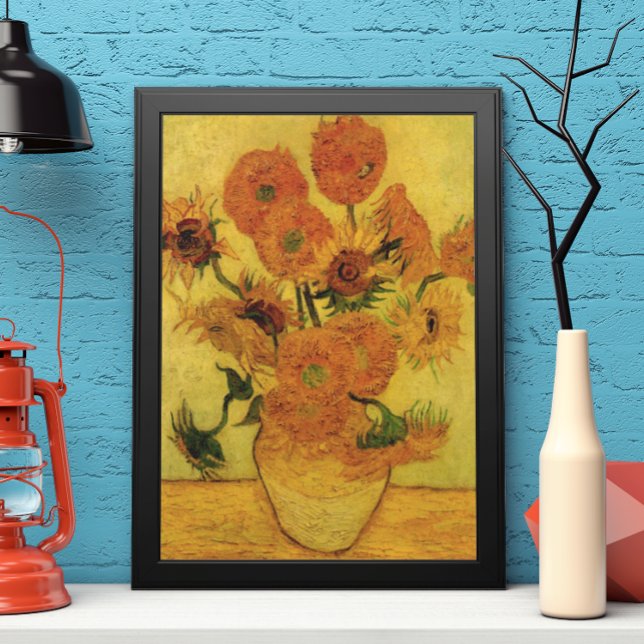 Póster Vicente van Gogh Vase de Vida Fija con 15 girasole (Subido por el creador)
