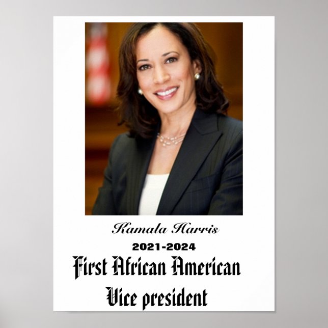PÓSTER VICEPRESIDENTE KAMALA HARRIS (Frente)