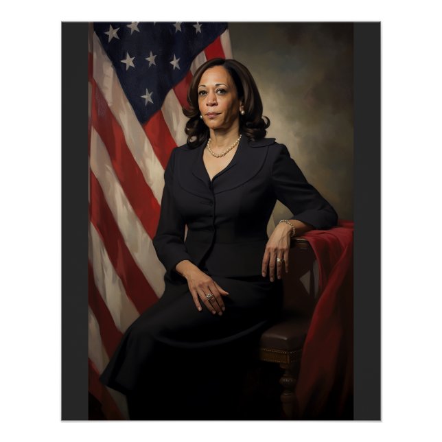 Póster Vicepresidente Kamala Harris (Anverso)