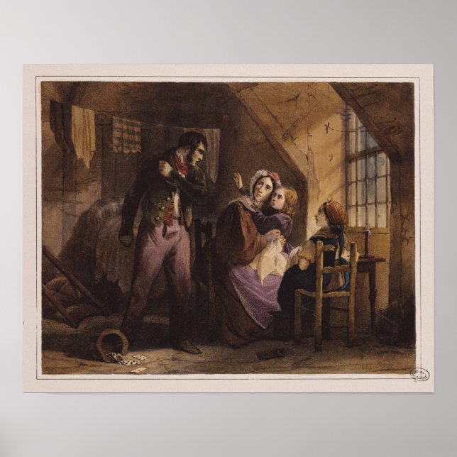 Póster Vicio y virtud: miseria (Frente)