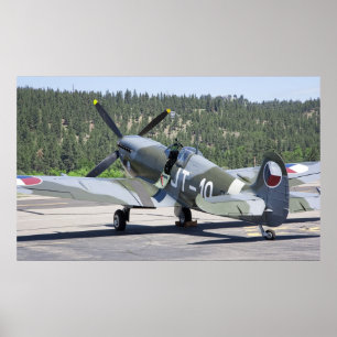 PÓSTER VICKERS SPITPFIRE EN PARADA