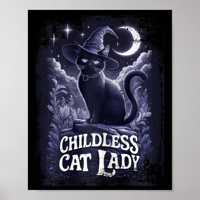 Póster Víctimas de gatos sin hijos (Frente)