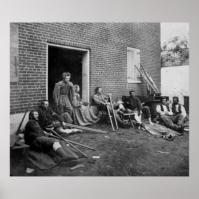 Póster Víctimas de la guerra civil, 1864 (Frente)