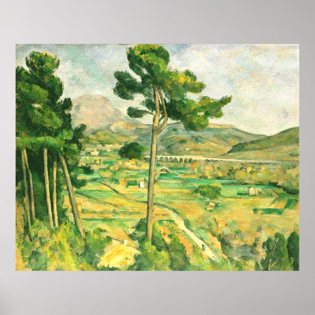 Póster Victoire y el Viaducto Paul Cezanne (Frente)