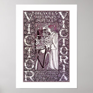Póster Victor, Victoria Bicycle Posterr, por Will Bradley