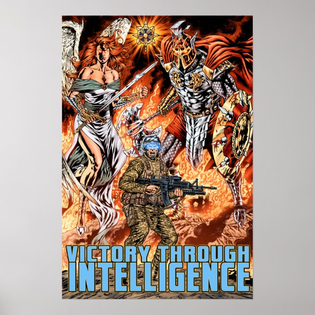 Póster Victoria a través de la inteligencia de Al Río (Frente)