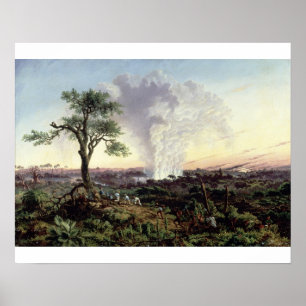 Póster Victoria cae al amanecer, con "El Humo" o "S"