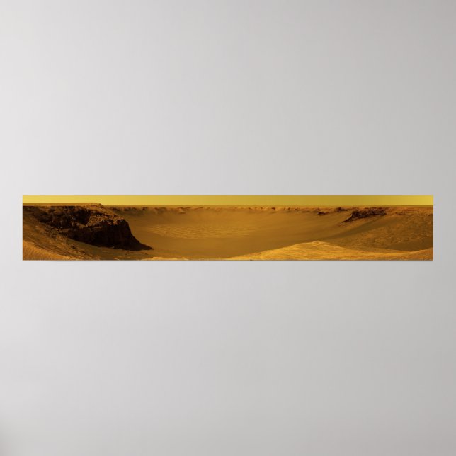 Póster Victoria Crater from Cape Verde on the Planet Mars (Frente)