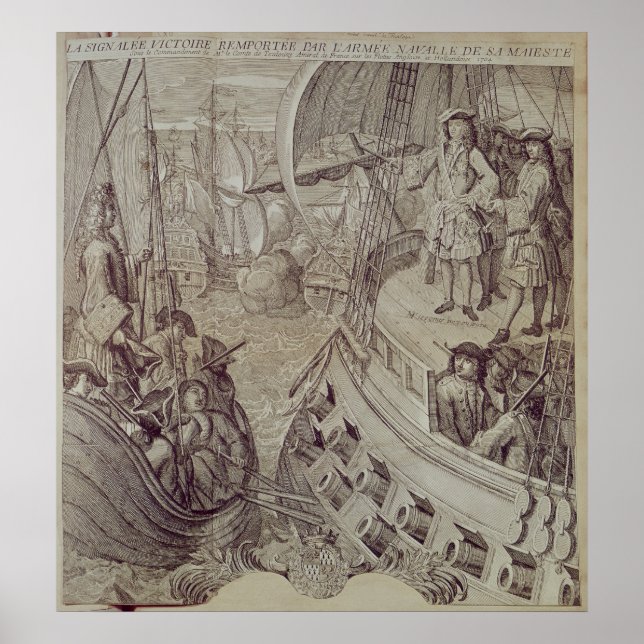 Póster Victoria de la Armada de Luis XIV (Frente)