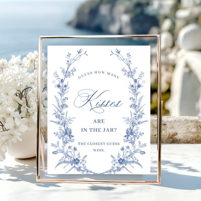 Póster Victoria Dusty Blue French Garden Bridal Shower (Subido por el creador)