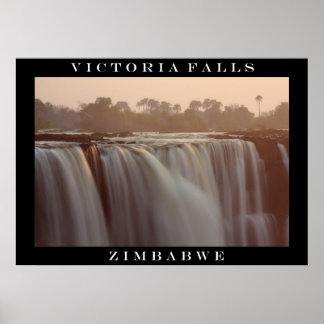 Póster Victoria Falls Sunrise Poster