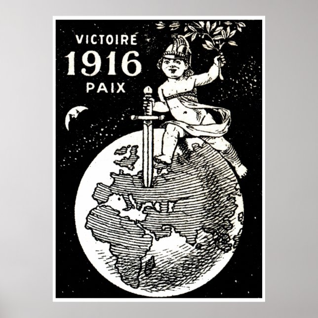 Póster Victoria francesa de la Primera Guerra Mundial (Frente)
