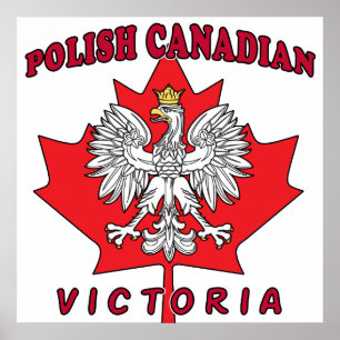 Póster Victoria Polonia Canadiense Leaf