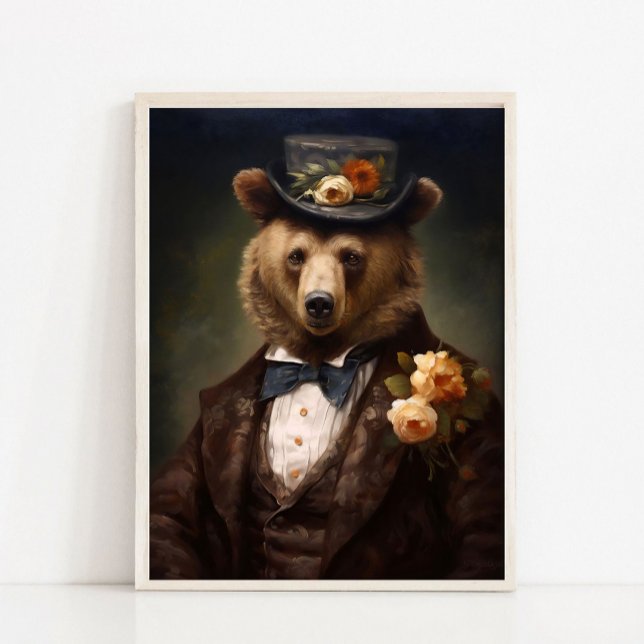 Póster Victorian Animals Portrait, Dressed Animal Print,  (Subido por el creador)