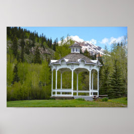 Póster Victorian Gazebo, Silverton, Colorado