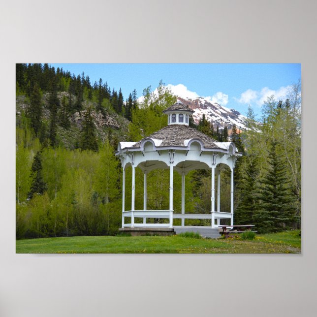 Póster Victorian Gazebo, Silverton, Colorado (Frente)